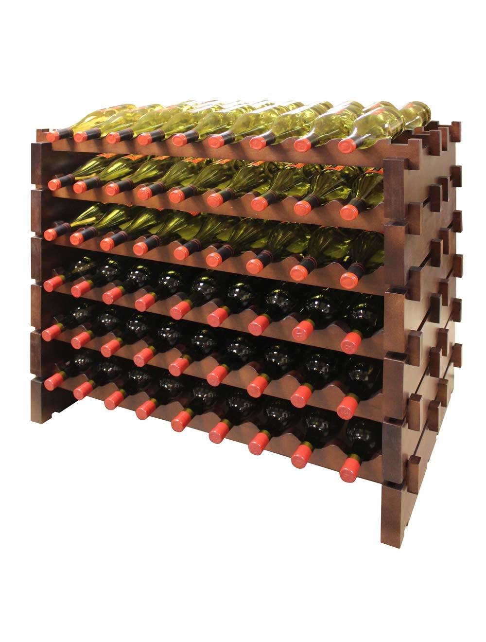 Vinotemp Double Modular Wine Rack, 108 Bottle Capacity