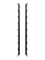 9 Bottle Modern Peg Wine Rack (Black) - 2