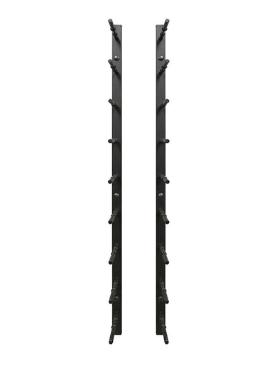 9 Bottle Modern Peg Wine Rack (Black) - 2