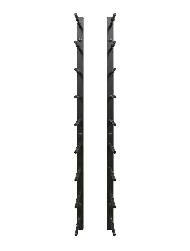 9 Bottle Modern Peg Wine Rack (Black) - 2
