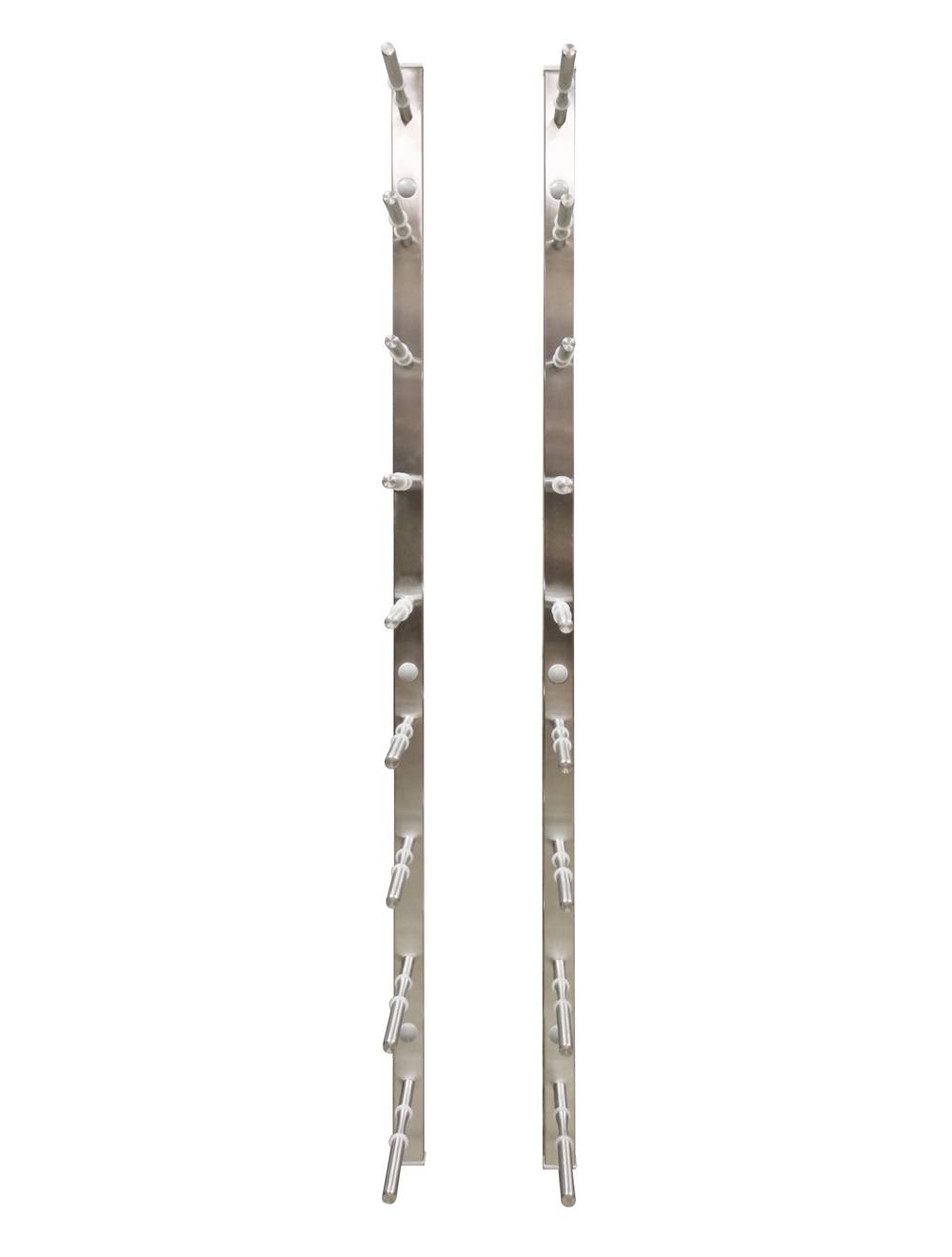 9 Bottle Modern Peg Wine Rack (Stainless) - 2