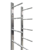 9 Bottle Modern Peg Wine Rack (Stainless) - 6