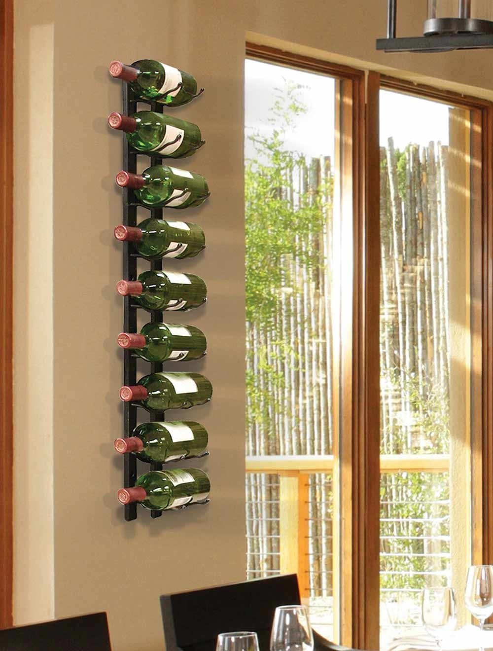 Vinotemp Epicureanist Metal Wine Rack, 9 Bottle Capacity