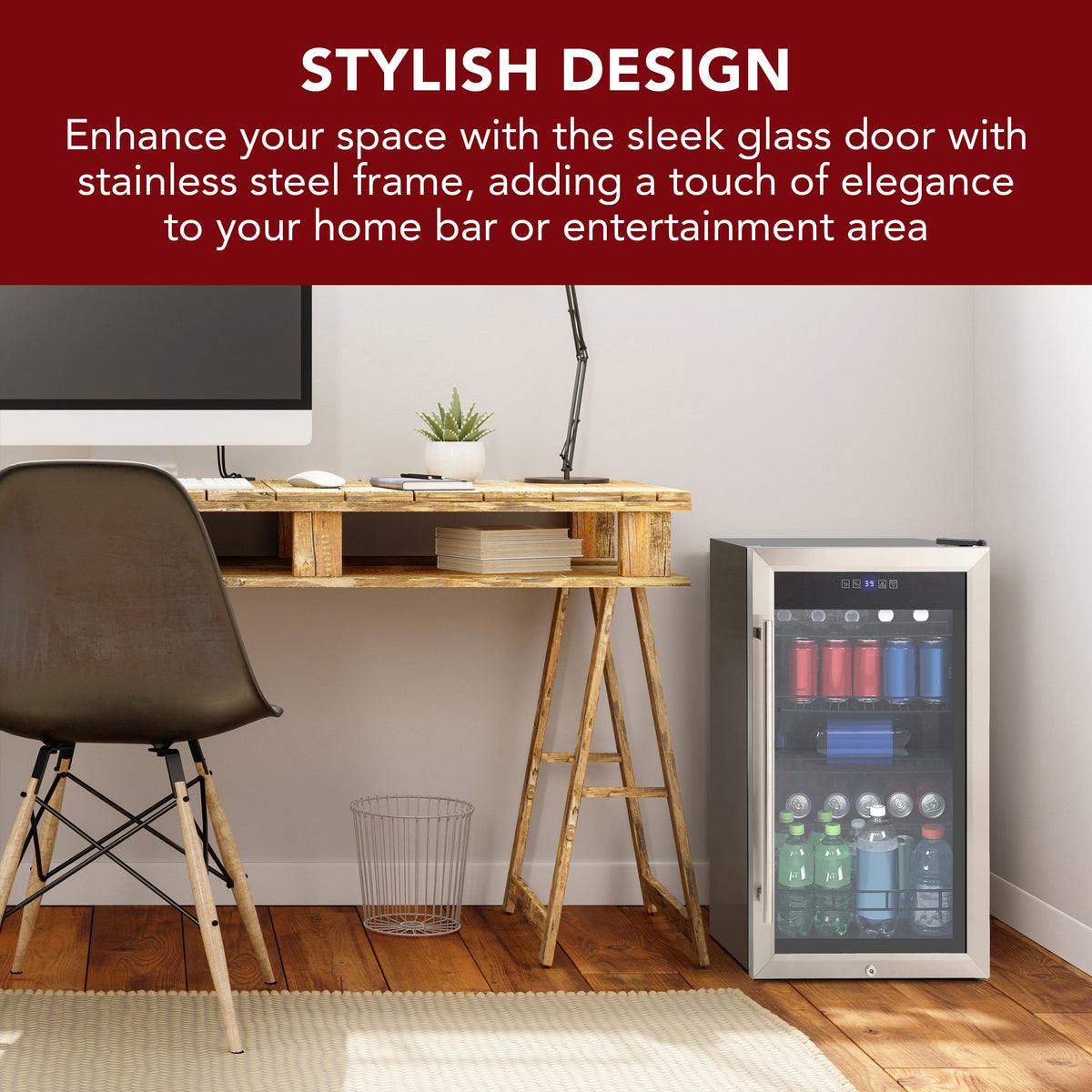 Vinotemp Beverage Center, 108 Can Capacity