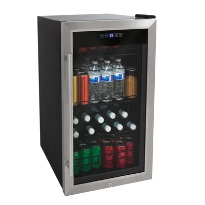 Vinotemp Beverage Center, 108 Can Capacity, in Stainless Steel