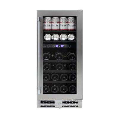 Vinotemp 15" Outdoor Dual-Zone Wine and Beverage Cooler