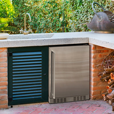 Brama by Vinotemp 24" Outdoor Undercounter Refrigerator, in Stainless Steel