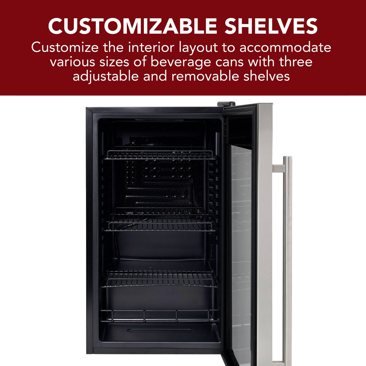 Vinotemp Beverage Center, 108 Can Capacity