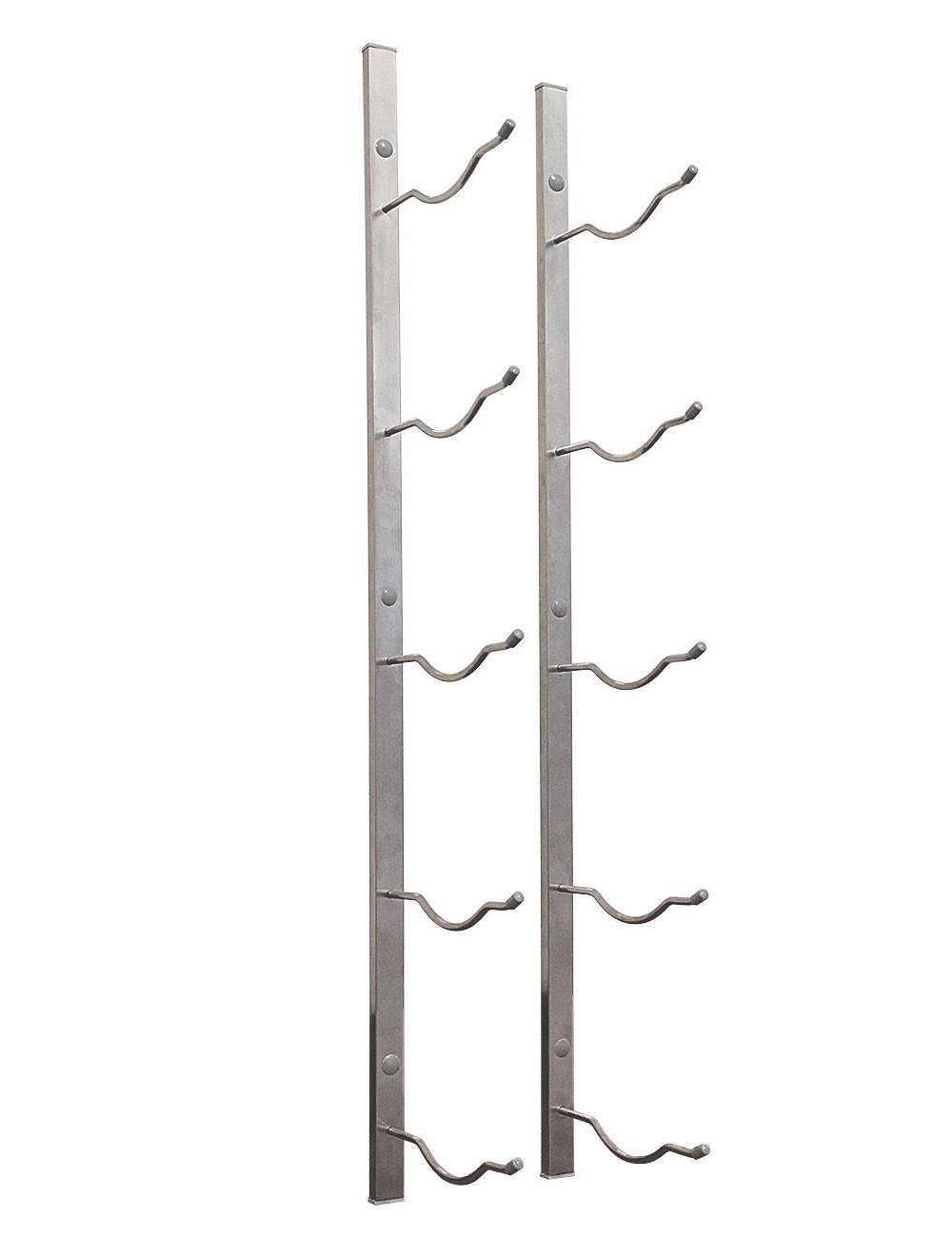 Vinotemp Epicureanist 5-Bottle Magnum Metal Wine Rack, 5 1/4"W x 8"D x 35 3/4"H