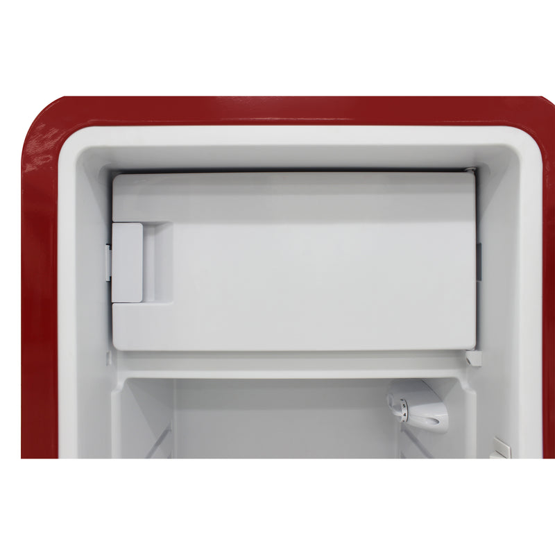 Brama by Vinotemp Retro Refrigerator, in Red