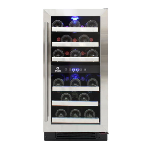 Vinotemp Connoisseur Series Compact 28-Bottle Dual-Zone Wine Cooler