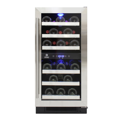 Vinotemp Connoisseur Series Compact Dual-Zone Wine Cooler