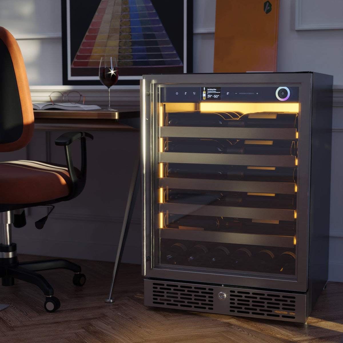 Vinotemp Vinoglow 41-Bottle Single-Zone Wine Cooler
