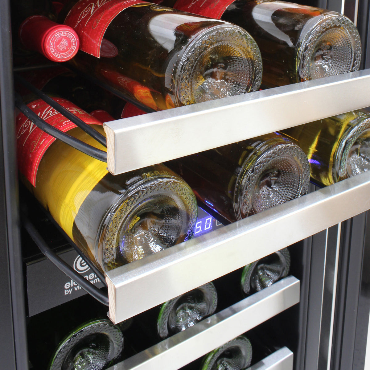 Vinotemp Connoisseur Series Compact 28-Bottle Dual-Zone Wine Cooler