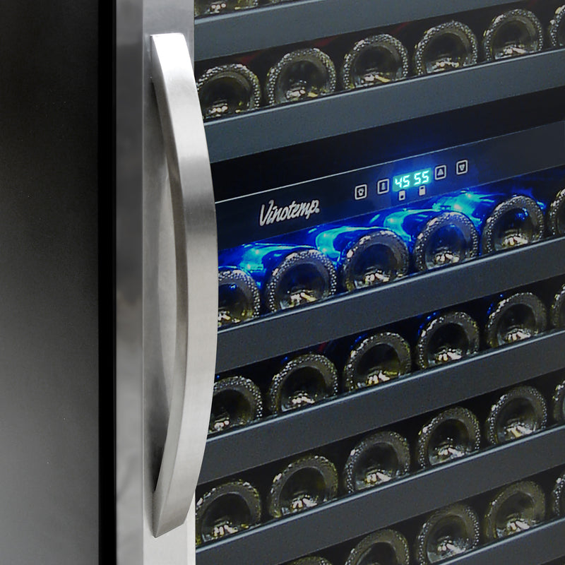 Vinotemp Connoisseur Series Contemporary Dual-Zone Wine Cooler