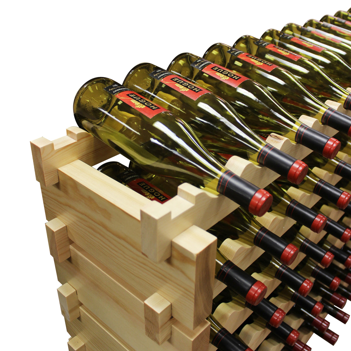Vinotemp Modular Wine Rack, 6 x 12, 72 Bottle Capacity, in Natural
