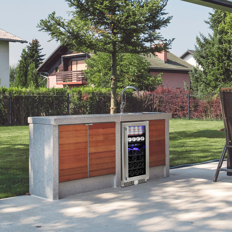 Vinotemp 15" Outdoor Dual-Zone Wine and Beverage Cooler