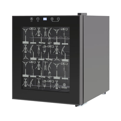 Vinotemp Eco Series Freestanding Single-Zone Wine Cooler, 15 Bottle Capacity, in Black