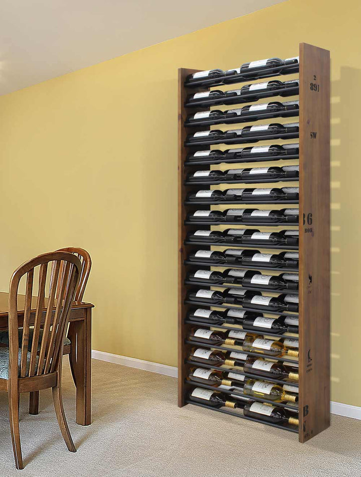 Epicureanist Wall Mounted Wine Shelf with Horizontal Display Racks 2 Vinotemp