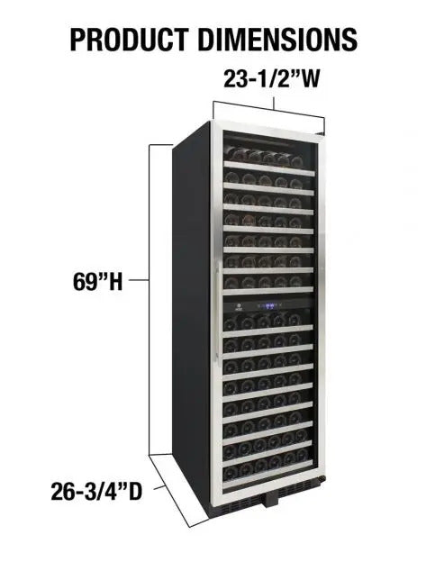 EL-142SDST Dual-Zone Wine Cooler – Vinotemp