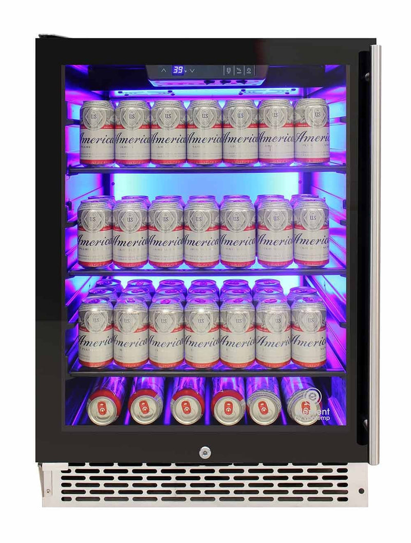 Private Reserve Series 117-Can Backlit Panel Commercial 54 Beverage Cooler 2