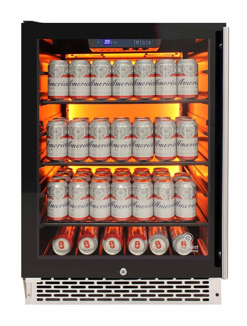 Private Reserve Series 117-Can Backlit Panel Commercial 54 Beverage Cooler 1