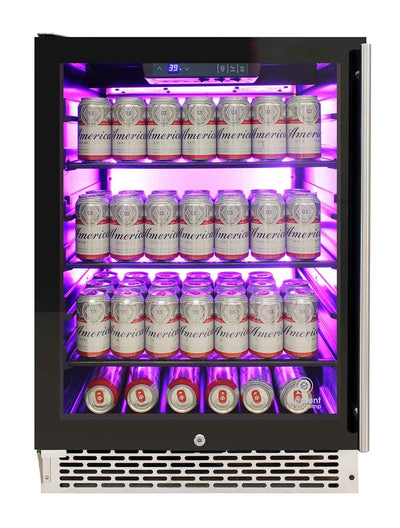 Private Reserve Series 117-Can Backlit Panel Commercial 54 Beverage Cooler 3