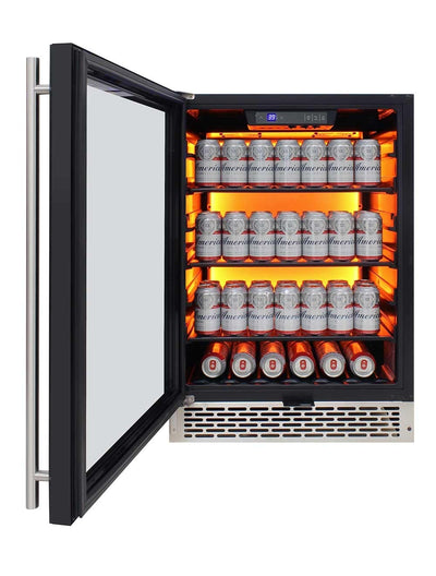 Private Reserve Series 117-Can Backlit Panel Commercial 54 Beverage Cooler 23