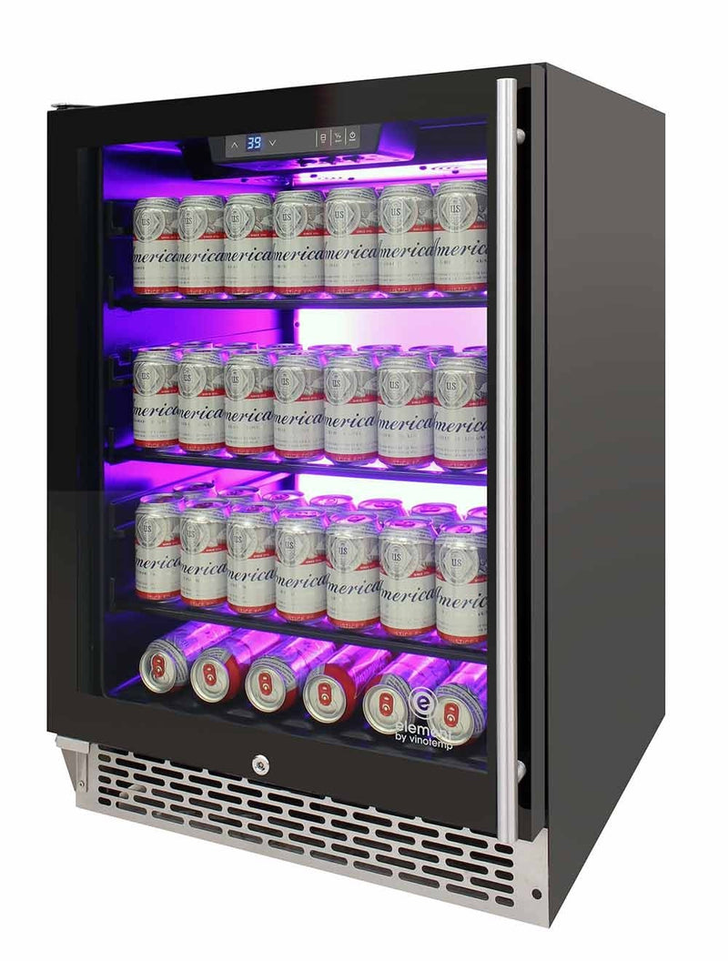 Private Reserve Series 117-Can Backlit Panel Commercial 54 Beverage Cooler 9