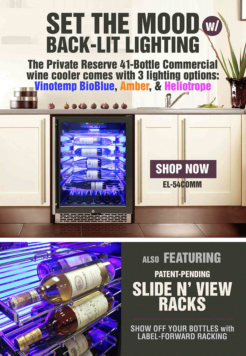 Private Reserve Series 41-Bottle Commercial 54 Single-Zone Wine Cooler (Left Hinge) 24