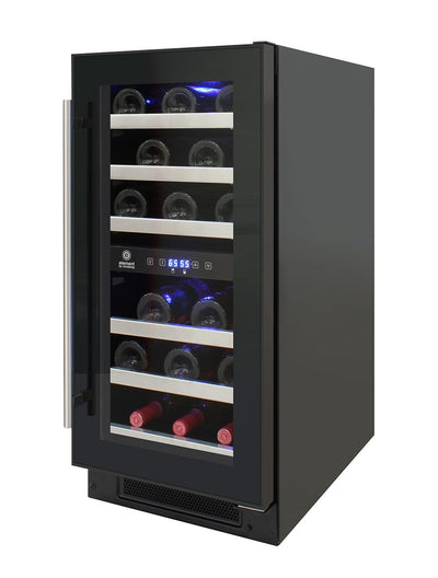28-Bottle Dual-Zone Wine Cooler (Black) 4