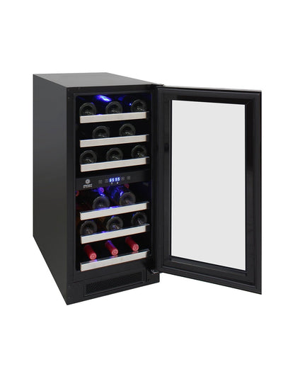 28-Bottle Dual-Zone Wine Cooler (Black) 10