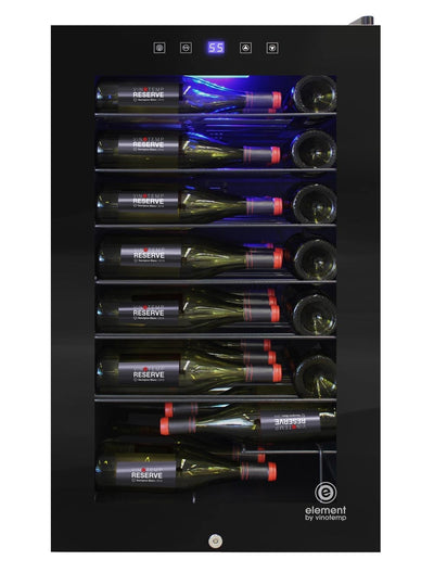 42-Bottle Touch Screen Wine Cooler (Front with Bottles) 1