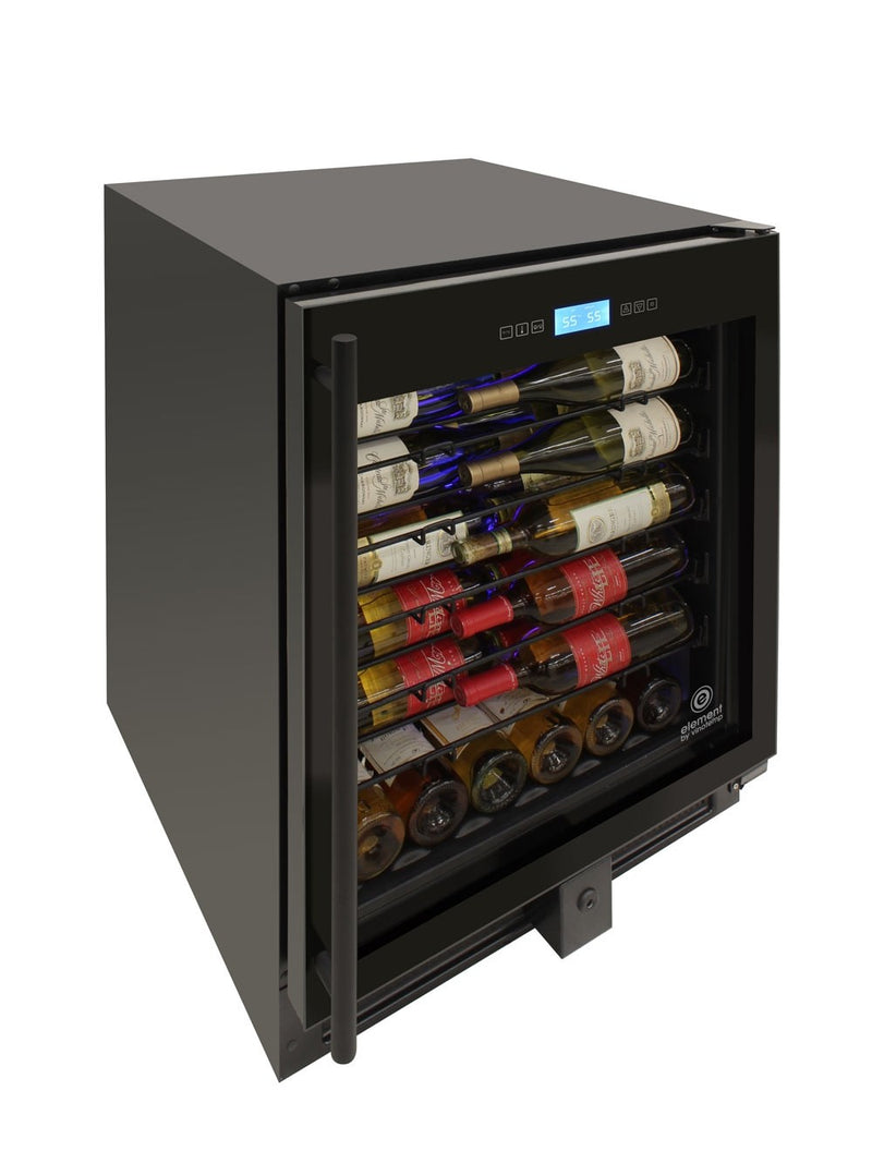 41-Bottle Single-Zone Wine Cooler (Black) - 7