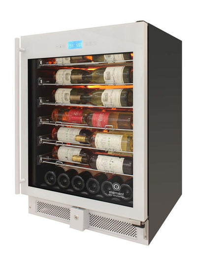41-Bottle Single-Zone Wine Cooler (White) - 15