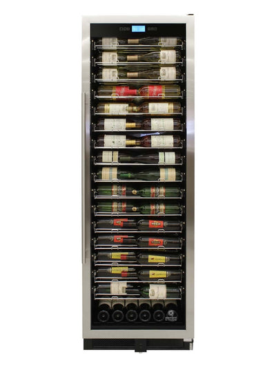 141-Bottle Single-Zone Backlit Panel Wine Cooler (Stainless) 4