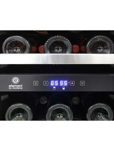 28-Bottle Dual-Zone Wine Cooler (Stainless) 13