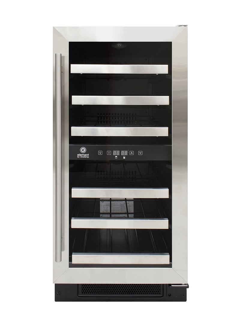 28-Bottle Dual-Zone Wine Cooler (Stainless) 3