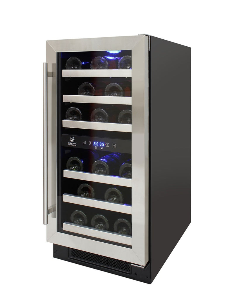28-Bottle Dual-Zone Wine Cooler (Stainless) 4