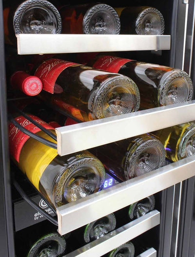 28-Bottle Dual-Zone Wine Cooler (Stainless) 15