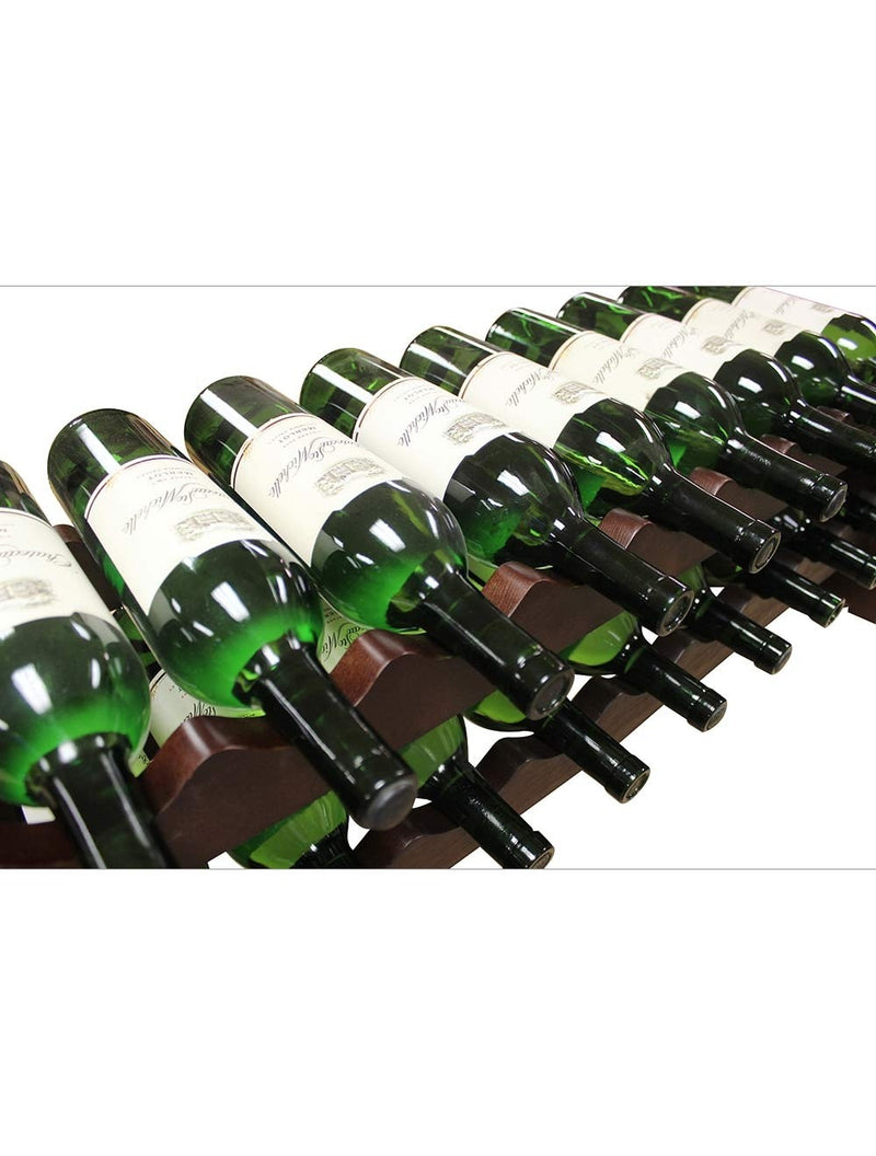 2 x 9 Bottle Modular Wine Rack (Stained) - 6