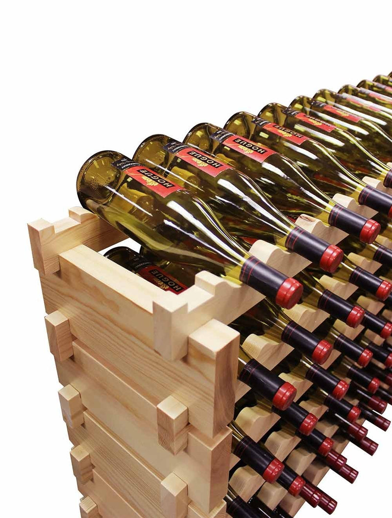 6 x 12 Bottle Modular Wine Rack (Natural) - 6