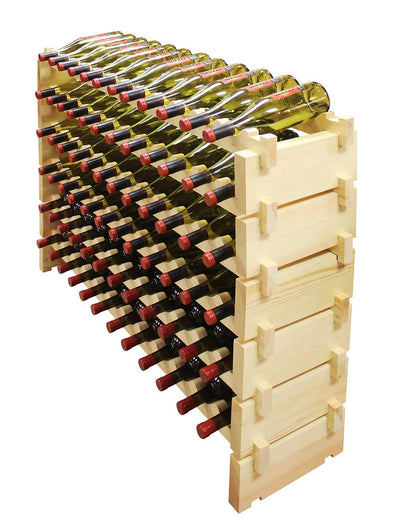 6 x 12 Bottle Modular Wine Rack (Natural) - 3