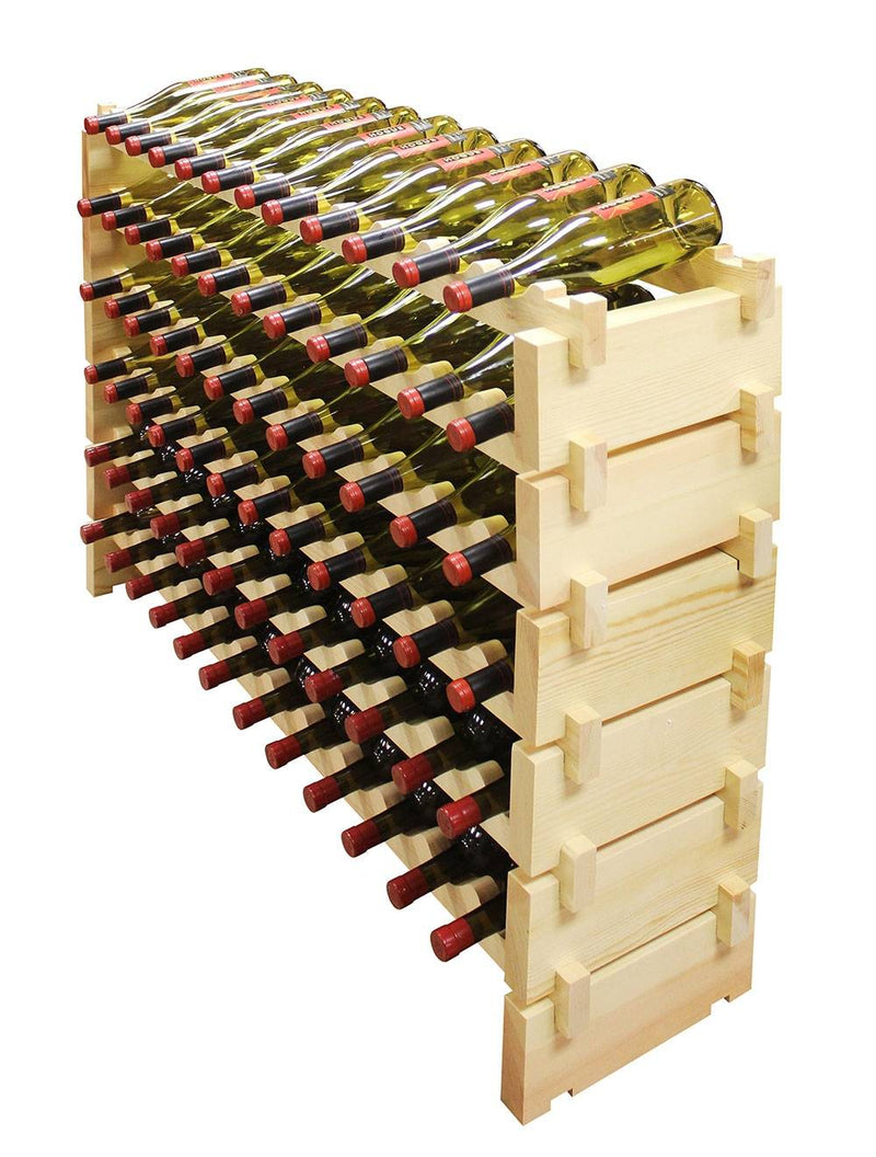 6 x 12 Bottle Modular Wine Rack (Natural) - 3