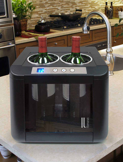 2-Bottle Thermoelectric Open Wine Cooler 6