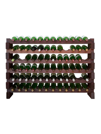 6 x 12 Bottle Modular Wine Rack (Stained)