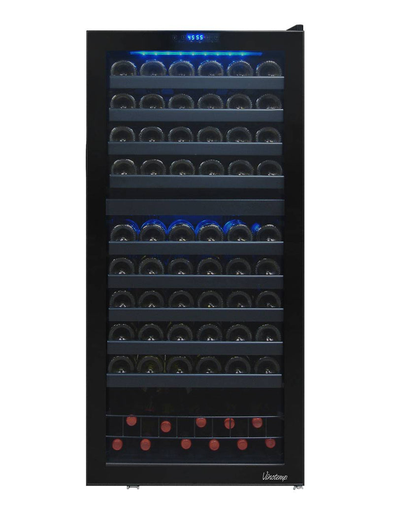110 Bottle Dual-Zone Touch Screen Wine Cooler 1