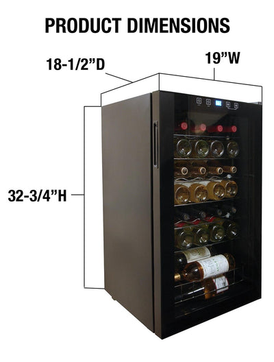 34 Bottle Touch Screen Wine Cooler 8
