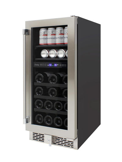 Vinotemp 15-Inch Outdoor Dual-Zone Wine & Beverage Cooler 8
