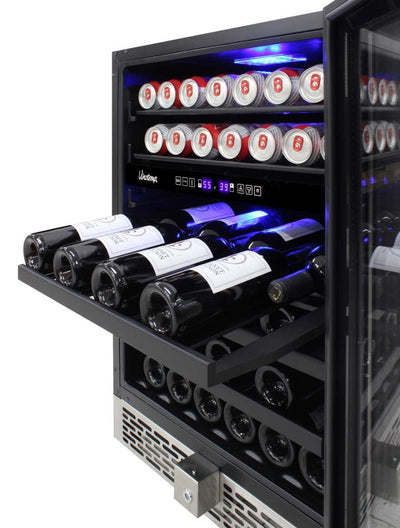 Vinotemp 24-Inch Outdoor Dual-Zone Wine & Beverage Cooler 17